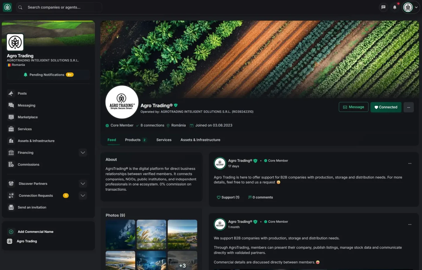 AgroTrading Funktioner